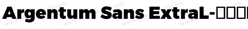 Argentum Sans ExtraL字体转换